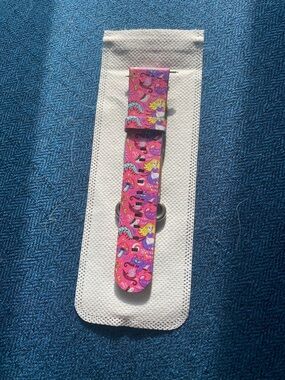 Pink Alice in Wonderland Print Fitbit Band